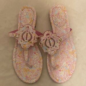 Crown & Ivy Multicolor Paisley Sandals
